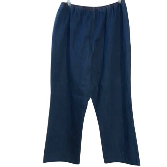 Kikit Womens Average Fit Elastic Waist Denim Jeans 100% Cotton Blue Size XL - Picture 9 of 14